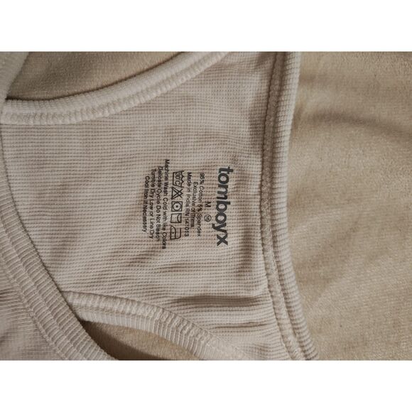 Ribbed white crop top - Picture 6 of 6